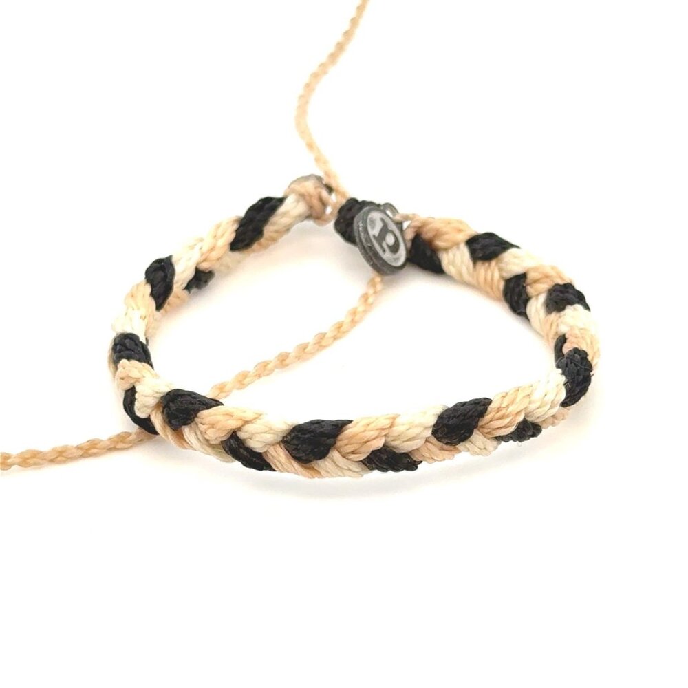 Pura‎ Vida Beige/White/Black Small Braid Bracelet